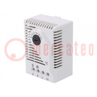 Sensor: thermostat; SPDT; 10A; 250VAC; screw terminals; IP20