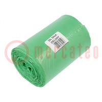 Afvalzakken; polyethyleen LD; groen; 35l; 50st.