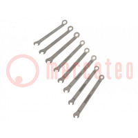 Wrenches set; combination spanner; stainless steel; 8pcs.
