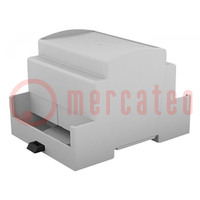 Enclosure: for DIN rail mounting; Y: 90mm; X: 71mm; Z: 62mm; grey