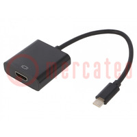Adaptador; HDMI 1.4,USB 3.1; HDMI tomacorriente,USB C enchufe