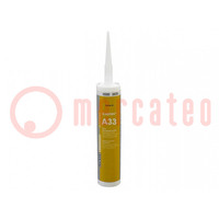 Silicone rubber; beige; 0.31l; ELASTOSIL A33; 1.16g/cm3@20°C