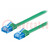 Patch cord; U/UTP; 6a; Line; Cu; PVC; grün; 0,5m; 32AWG
