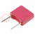 Capacitor: polyester; 100nF; 40VAC; 63VDC; 5mm; ±10%; 2.5x6.5x7.2mm