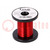 Silver plated copper wires; 0.15mm; 0.029kg; red; 100m