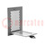 Meetacc: infrarood venster; -40÷200°C; W: 0,16m; Mat: aluminium