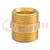 MKV connection fitting; Ext.thread: G 3/4"; 28mm; Mat: brass