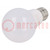 LED lamp; neutral white; E27; 220/240VAC; 806lm; P: 8.5W; 200°