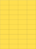 Etiketten - Gelb, 2.97 x 5.25 cm, Papier, Selbstklebend, Für innen, DIN A4