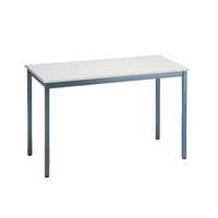 Table de bureau plateau mélaminé gris - 140 x 70cm
