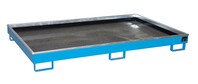 Regalwanne mit PE 2200 1 PE lackiert RAL5012 Lichtblau Umwelt Lagertechnik