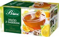 Herbata owocowa w kopertach BiFix Premium, miód z imbirem, 20 sztuk x 2g