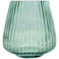 POINT VIRGULE VASE EN VERRE VERT D17.7 H18CM 1183481