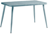 Tisch Atelio rechteckig; 120x75x76 cm (LxBxH); vintage blau; rechteckig