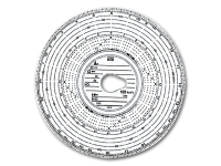 Diagrammscheibe weiss 125km/h EC