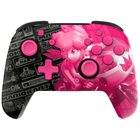 PDP Rematch Glow Schwarz, Pink Gamepad Analog / Digital Nintendo Switch, Nintendo Switch OLED