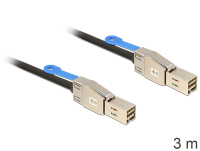 DeLOCK 83396 Serial Attached SCSI (SAS)-kabel 3 m Zwart, Zilver