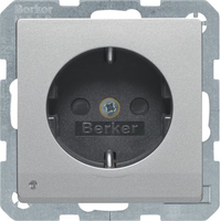Berker 41096084 wandcontactdoos Type F Aluminium