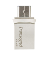 Transcend JetFlash 890 32GB USB flash meghajtó USB Type-A / USB Type-C 3.2 Gen 1 (3.1 Gen 1) Fekete, Ezüst