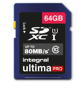 Integral 64GB ULTIMAPRO SDHC/XC 80MB CLASS 10 UHS-I U1 SD