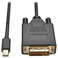 Tripp Lite P586-006-DVI-V2 Aktives Mini-DisplayPort 1.2-zu-DVI-Adapterkabel (Stecker/Stecker), 1080p, 1,8 m
