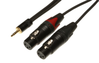 Contrik 2xXLR/3.5mm 1.5m Audio-Kabel 1,5 m 2 x XLR (3-pin) Schwarz, Rot