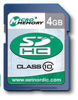 CoreParts MMSDHC10/4GB flashgeheugen SDHC Klasse 10