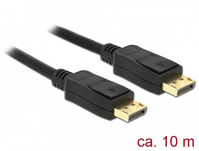 DeLOCK 84862 kabel DisplayPort 10 m Czarny