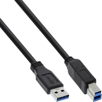 InLine USB 3.2 Gen.1 Cable Type A male / Type B male, black, 5m