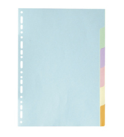 Exacompta 1606E divider Cardboard, Paper Multicolour 6 pc(s)