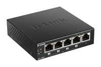 D-Link DGS-1005P/E łącza sieciowe Nie zarządzany Gigabit Ethernet (10/100/1000) Obsługa PoE Czarny
