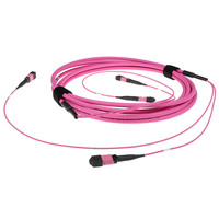 ACT DC5202 cable de fibra optica 10 m 2x MPO OM4 Violeta