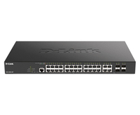 D-Link DGS-2000-28P switch di rete Gestito L2/L3 Gigabit Ethernet (10/100/1000) Supporto Power over Ethernet (PoE) 1U Nero