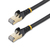 StarTech.com 7m CAT6a Ethernet Cable - 10 Gigabit Shielded Snagless RJ45 100W PoE Patch Cord - 10GbE STP Network Cable w/Strain Relief - Black Fluke Tested/Wiring is UL Certifie...