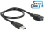 DeLOCK 0.5m 2xUSB3.0-A USB Kabel 0,5 m USB 3.2 Gen 1 (3.1 Gen 1) USB A Schwarz