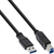 InLine 35310 USB-kabel 1 m USB A USB B Zwart