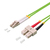 LogiLink FP5LS02 kabel optyczny 2 m LC SC OM5 Zielony