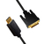 LogiLink CV0133 adaptador de cable de vídeo 5 m DisplayPort DVI Negro