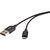 Renkforce RF-4489587 USB-kabel 1 m USB 2.0 USB A Micro-USB B Zwart