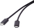 Renkforce RF-4381071 USB kábel 1 M USB 3.2 Gen 2 (3.1 Gen 2) USB C Fekete
