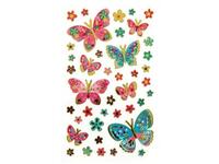 Aufkleber bsb Creative Sticker Metallic Schmetterling Blisterpackung