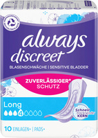 Always Discreet Inkontinenz- binden Long, Inhalt: 10Stück, Damen Binden