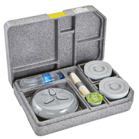 Cam GoBox Tablotherm - Porzellan, 1 x Zweifachteller, 2 x 500 mL Schale und