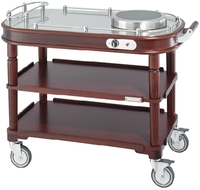 Sambonet Trolley Versailles S/S Eiche/EU Flambierwagen