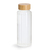Glasflasche mit Bambusdeckel, 1000 ml Ø9x25,5, FSC 100% SCS-COC-000256