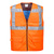 Arbeitskleidung, NEUHEIT: Warnschutz-Kühlweste, Überhitzungs-Schutz, Farbe: Orange,Gr. 2/3XL