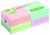 Bloczek samoprzylepny Q-CONNECT Rainbow, 76x76mm, 4x3x80 kart., pastel, mix kolorów