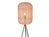 Geflochtene Tripod LED Stehlampe Korbleuchte mit Sisal Lampenschirm