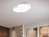 Große LED Deckenleuchte RISE mit Fernbedienung, Weiß Breite 77cm