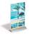 Durable Acrylic Aluminium Display Stand Table Menu & Sign Holder | A4 | Clear